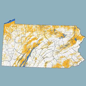 PA State Wind Map