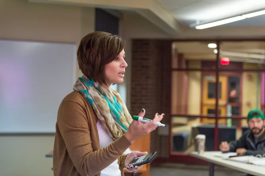 faculty member teaching class