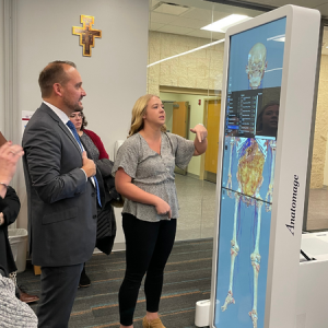 PA Senator Langerholc tour the new Anatomy Lab at Saint Francis University