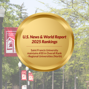 U.S. News & World Report 2025 Rankings on a gold seal