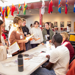 Students participating in the Poverty Simulation